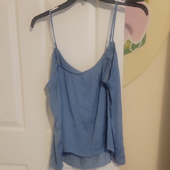Ambrielle 2pc SzXL Grey,blue PJ set. Top spagetti strap & shorts elastic waist - Picture 5 of 6